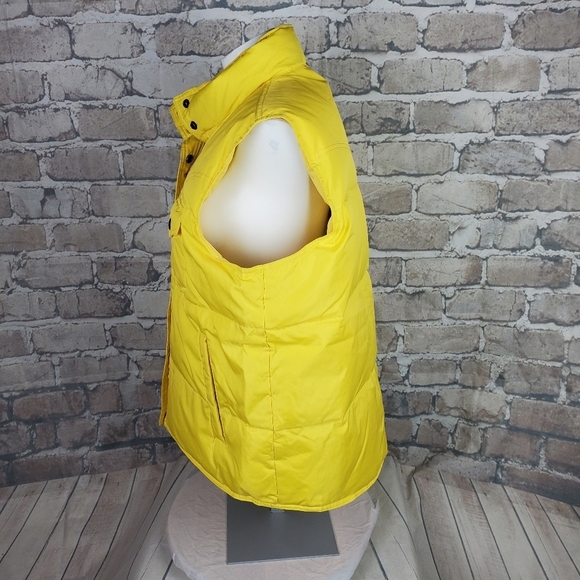 Panhandle Slim Goose Down Puffy  Vest Yellow XL Winter Outdoor - Picture 8 of 14
